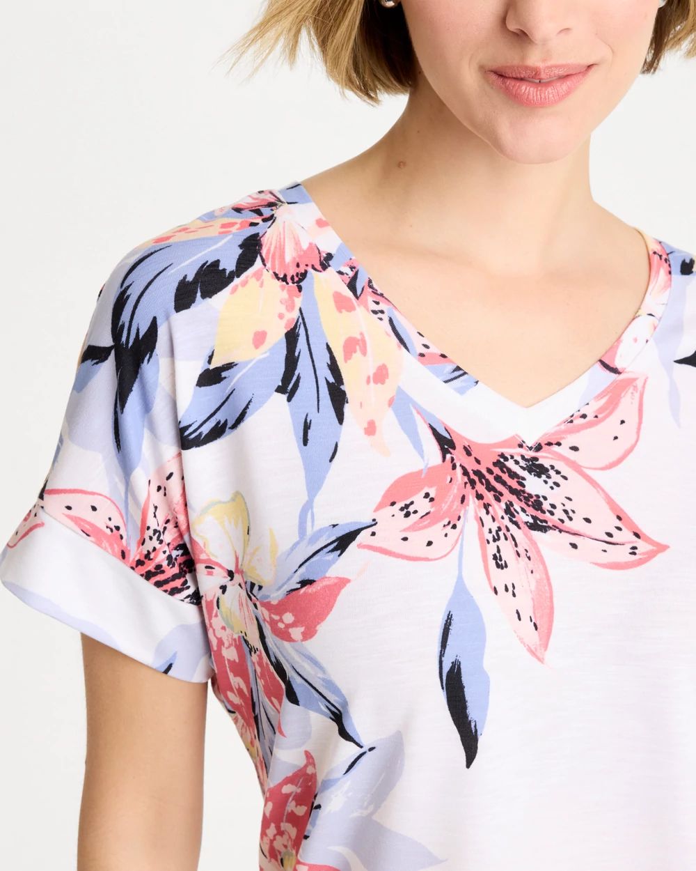 Zenergy® Lily Drop Shoulder Tee | Chico's